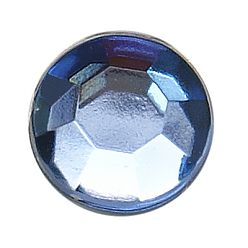 Морской Синий Акриловые стразы - кабошоны , граненые, полукруглый, Marine Blue, 4x1.5 мм , около 10000 шт / мешок