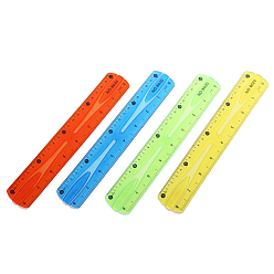 Mixed Color Plastic Flexible Ruler, Straight Ruler, for Office School Home Supplies, Mixed Color, 200mm
