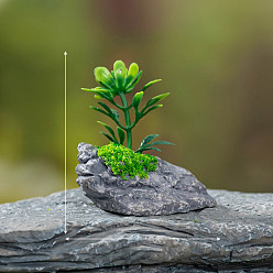 Серый Мини-модель дерева из смолы, аксессуары для кукольного домика с микро-ландшафтом, притворяясь опорными украшениями, серые, 40x40 мм