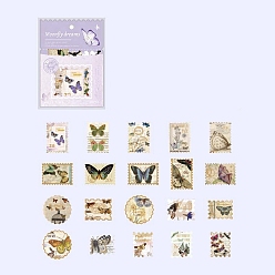 Butterfly Post Office Paper Sticker, Butterfly, 60x60mm, 40 sheets