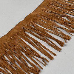 Brun Saddle Ruban à pompons en velours, selle marron, 6-1/8 pouces (154 mm)