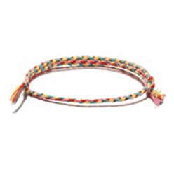 28# Bracelet tressé fait main coloré avec boucle de sécurité simple et à la mode