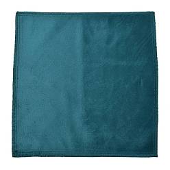 чирок Бархатная салфетка для полировки серебра для ювелирных изделий, квадратный, зелено-синие, 30.6x30.5x0.15 см