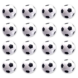 Black Football PU Leather Stress Toy, Funny Fidget Sensory Toy, for Stress Anxiety Relief, Black & White, 39mm