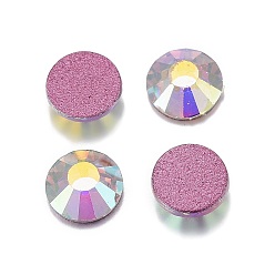 Crystal AB Glass Rhinestone Cabochons, Grade AA, Flat Back & Faceted, Half Round, Crystal AB, SS16, 3.8~4.0mm, about 1440pcs/bag