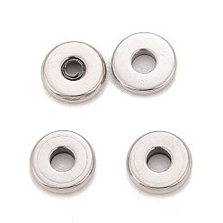 Stainless Steel Color 304 Stainless Steel Spacer Beads, Donut, Stainless Steel Color, 6x1.5~1.6mm, Hole: 2mm