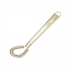 Золотой 304 взбиватель яиц из нержавеющей стали, инструмент для выпечки своими руками, золотые, 195x35 мм