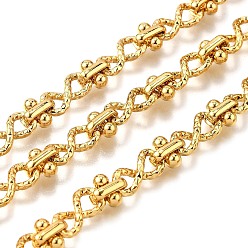 Золотой 304 нержавеющая сталь 8-образные звенья цепи, с катушкой, несварные, золотые, 12x6x3 мм