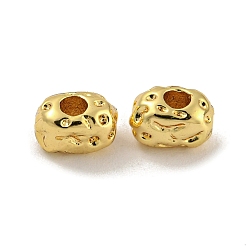 Real 18K Gold Plated Brass Beads, Potato, Real 18K Gold Plated, 3.5x6x3mm, Hole: 1.8mm