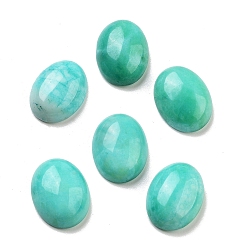 Белый Нефрит Окрашенный натуральный белый нефрит имитация амазонита кабошоны, овальные, бирюзовые, 16x12x5 мм