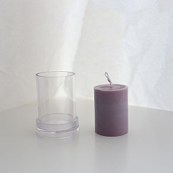 Прозрачный Формы для свечей из пластиковых столбов своими руками, формы для изготовления свечей, для литья смолы эпоксидная форма, прозрачные, 6.4x8.5 см