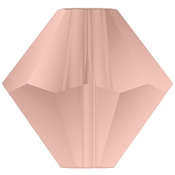 70030 840 Rose Peach Matt Хрустальные бусины preciosa®, чешский хрусталь, биконус(451 69 302 рондель), 70030 840 розовый персик матовый, 5 мм, отверстие : 1 мм
