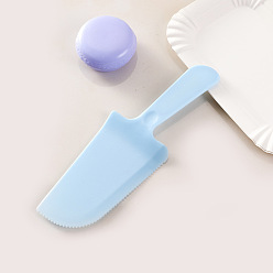Light Blue Plastic Cake Knife, with Handle, Kitchen Baking Tool, Light Blue, 180x60mm