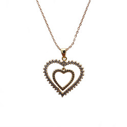 0020-O Heart Chain (New Type of Chain) Creative Heart Love Sweater Chain Necklace - Customizable Fashion Jewelry