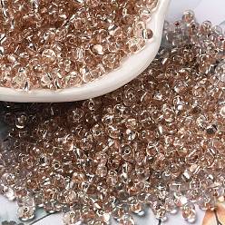 Camel Baking Paint Glass Seed Beads, Peanut, Camel, 3.5~4x2~2.5x2~2.3mm, Hole: 0.8mm