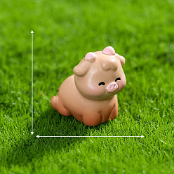 Светло-коричневый Мини-модель растения и животных в горшке из смолы, аксессуары для кукольного домика с микро-ландшафтом, притворяясь опорными украшениями, загар, 22x22 мм