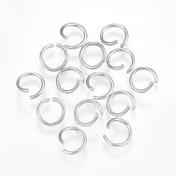 Stainless Steel Color 304 Stainless Steel Jump Rings, Open Jump Rings, Stainless Steel Color, 9x1.2mm, Inner Diameter: 7mm
