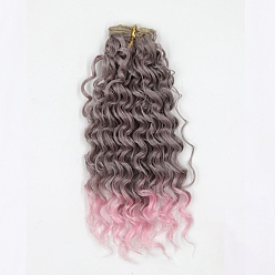 Thistle High Temperature Fiber Long Instant Noodle Curly Hairstyle Doll Wig Hair, for DIY Girl BJD Makings Accessories, Thistle, 7.87~9.84 inch(20~25cm)
