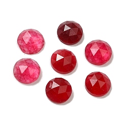 Нефрит Кабошоны из натурального красного нефрита, граненые, окрашенные, полукруглый, 6x2.8 мм