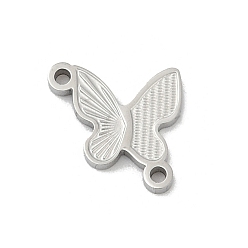 Нержавеющая Сталь Цвет 304 подвески из нержавеющей стали, бабочка, цвет нержавеющей стали, 9.5x10x1.5 мм, отверстие : 1 мм