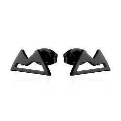 100 black Винтажные минималистичные серьги-гвоздики с животными из нержавеющей стали на Рождество