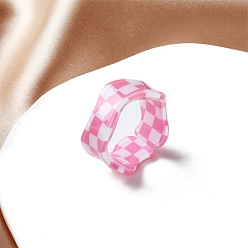 Pearl Pink Resin Plain Band Rings, Pearl Pink, Inner Diameter: 17mm