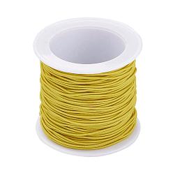 Amarillo Cuerda elástica, amarillo, 1 mm, aproximadamente 22.96 yardas (21 m) / rollo