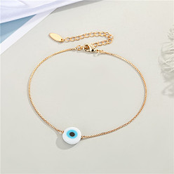 white eyes Браслет из богемной смолы и регулируемый браслет, комплект украшений от сглаза