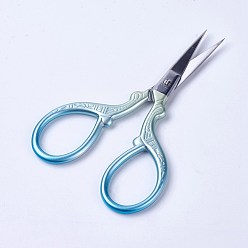 Blue Stainless Steel Scissors, Embroidery Scissors, Sewing Scissors, Blue, 9.4x4.75x0.5cm