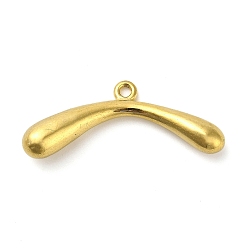 Золотой 304 подвески из нержавеющей стали, бар очарование, золотые, 13x33x6 мм, отверстие : 1.8 мм