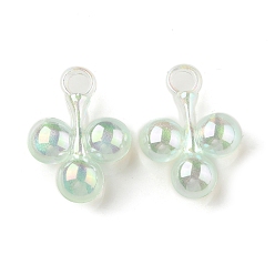 Нектар УФ-покрытие акриловыми подвесками, радужный, вишня, нектар, 28.5x21x8 мм, отверстие : 4 мм