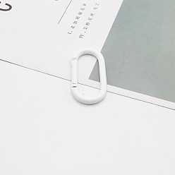 Белый Легкосплавные пружинные кольца, овальные, белые, 50x25 мм