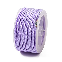 Лиловый Полиэстер плетеный шнур, сирень, 2 мм, около 21.87 ярдов (20 м) / рулон