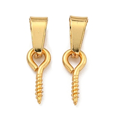 Настоящее золото 18K 304 скоба из нержавеющей стали, с 201 защелкой из нержавеющей стали на поручнях, за половину пробурено бисера, реальный 18 k позолоченный, 15.5 мм, отверстие : 6x1.8 мм, штифты : 5x1 мм