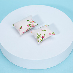 Flower Mini Pillow, Simulated Cushion, Dollhouse Household Accessories, for Miniature Bedroom, Flower, 46~50x34~43x18~31mm