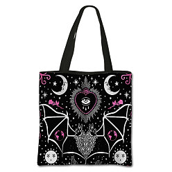 Heart Gothic Printed Polyester Shoulder Bags, Square, Heart, 71.5cm, Bag: 395x395cm