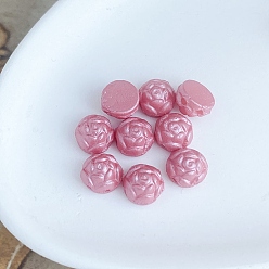 Pearl Pink 10Pcs Opaque Czech Glass Beads, Rose, Pearl Pink, 6mm