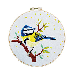 N504 Embroidery Kit Branch bird cross stitch stretch embroidery diy embroidery material package