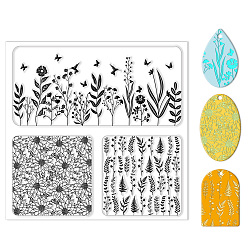 Цветок Силиконовый коврик с текстурой глины, подложка для лепки из глины, цветок, 140x140x3 мм