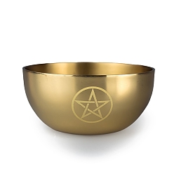 Звезда Латунное украшение для чаши для подношений, для ритуала алтарной церемонии используйте украшение, золотые, звезда, 80x35 мм
