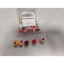 (52) Непрозрачная лаванда 40шт. 5цвета, украшение для клубничного торта из смолы, аксессуары для кукольного домика с микро-ландшафтом, притворяясь опорными украшениями, разноцветные, 13.5~14.5x16.5~17.5 мм, 8 шт / цвет