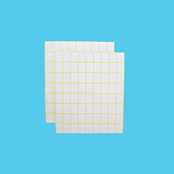 Белый Прямоугольные самоклеящиеся пустые наклейки для записи, наклейки для печати этикеток для лазерной/струйной печати, белые, Прямоугольник: 16x22 мм, около 15 листов / комплект, 72шт / лист