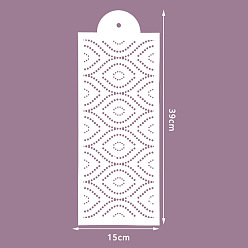 Rhombus Шаблоны трафаретов для рисования пластиковых питомцев, прямоугольник с рисунком смешивания, ромб шаблон, 390x150 мм