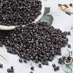 Coffee Baking Paint Glass Seed Beads, Cylinder, Coffee, 2.5x2mm, Hole: 1.4mm, about 45359pcs/pound
