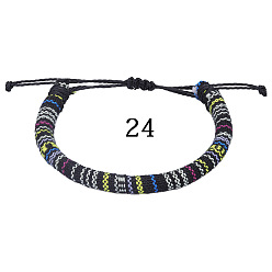 24 Bohemian Ethnic Style Handmade Braided Bracelet for Teens Colorful Surfing Friendship Bracelet