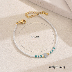 Белый Браслеты из бисера, натуральный камень шуши сердце baed ювелирные изделия для женщин, белые, внутренний диаметр: 7/8 дюйм (2.25 см) ~ 9-1/8 дюйм (23 см)