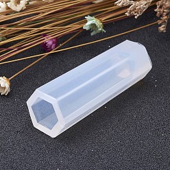 White Bullet Shape DIY Silicone Molds, Resin Casting Moulds, Jewelry Making DIY Tool For UV Resin, Epoxy Resin Jewelry Making, White, 49x15mm, Inner Size: 10mm