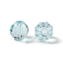 Темно-Голубой К 9 стекло, имитация Австрийские кристаллические шарики, граненые, круглая, глубокое синее небо, 6x6x6 мм, отверстие : 1.2 мм