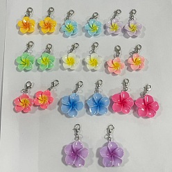 (52) Непрозрачная лаванда 20 шт. 10 стиль подвески из смолы украшения, Сплав с застежками когтя омара, разноцветные, 36~42 мм