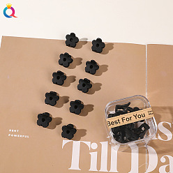 Boxed Mini Claw Clip - Flower Black Stylish Hair Clips Set for Women - Boxed Mini Claw, Side and Bangs Hairpins